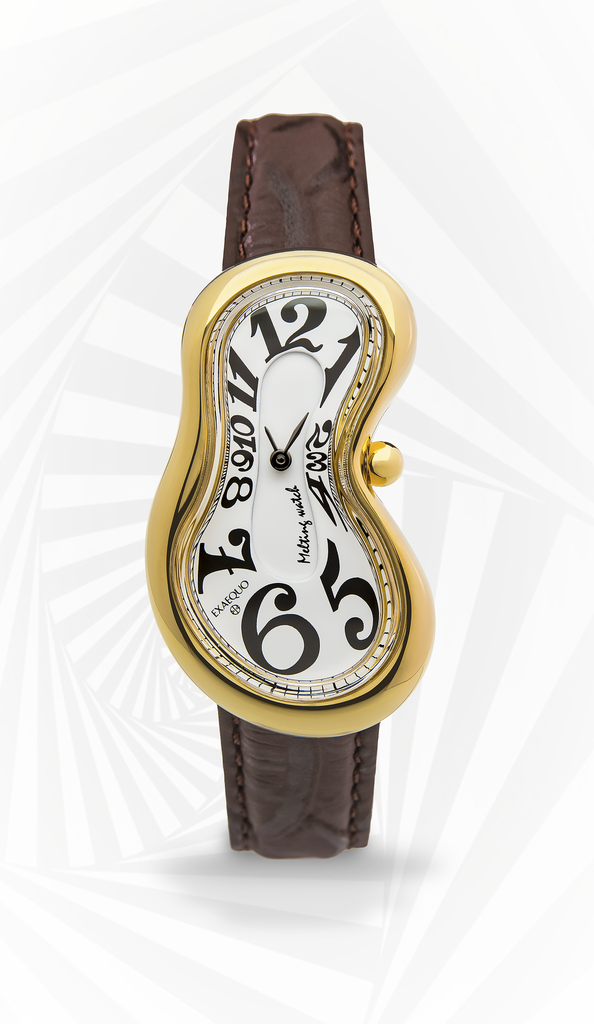 Melting Watch SS 316L PVDYG Corsivo Numbers "one of 301" HS Code 9102.11.65